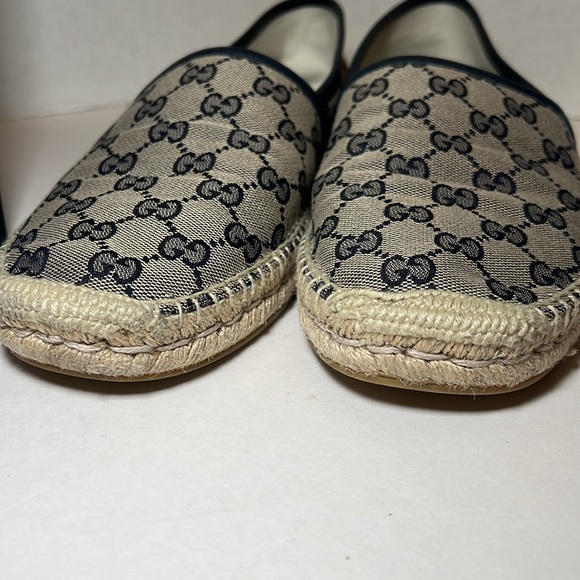 Men’s Gucci, GG Canvas & Leather Espadrille men’s size 10 - Picture 5 of 8